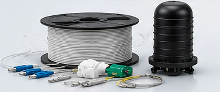 Fiber optic cable and accessories